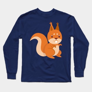 The cute squirrel Long Sleeve T-Shirt